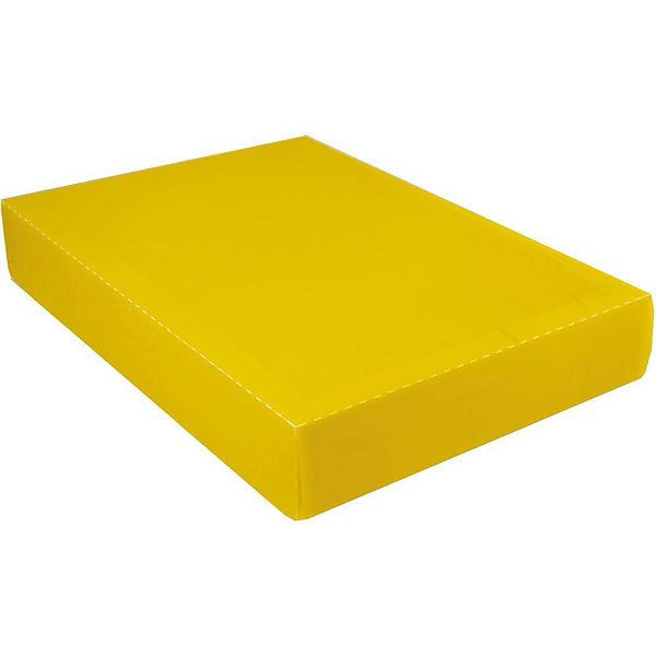 Caixa Organizadora Padrão Camisa Amarelo