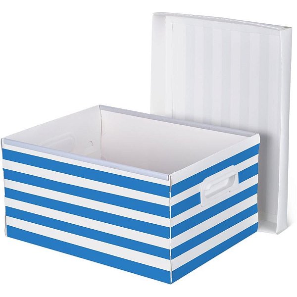 Caixa Organizadora Metálic M 370X280X190 Ocean