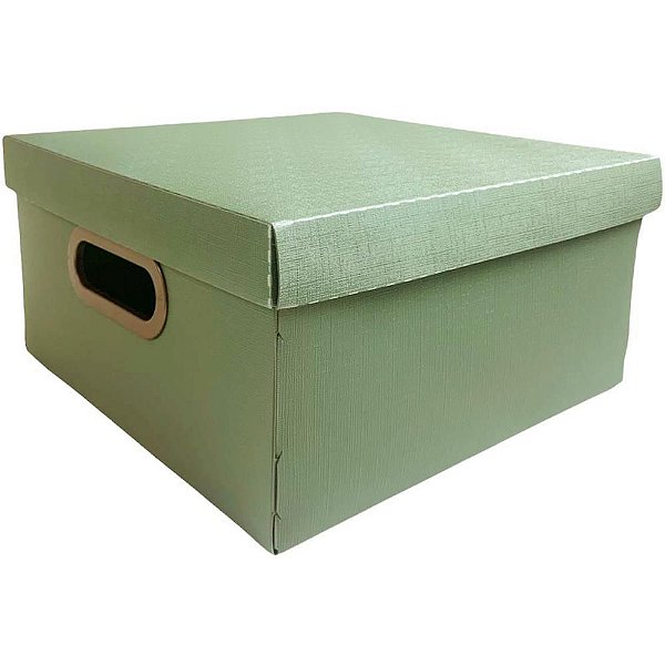 Caixa Organizadora Média 29X29X15CM Verde