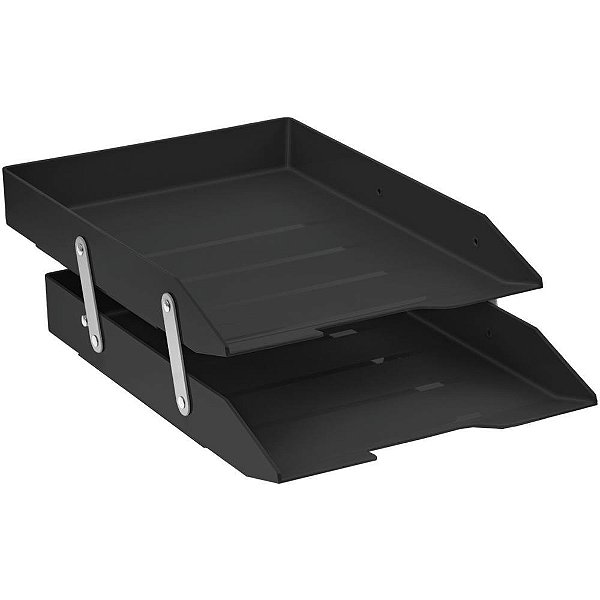 Caixa Correspondência Dupla Móvel Articulável Preto