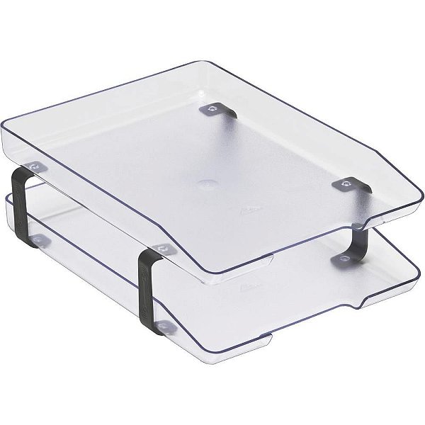 Caixa Correspondência Dupla Acrílica Classic Cristal