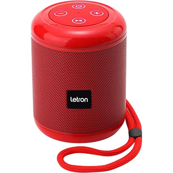 Caixa Acústica Letron Bluetooth EASY SP04 Vermelho