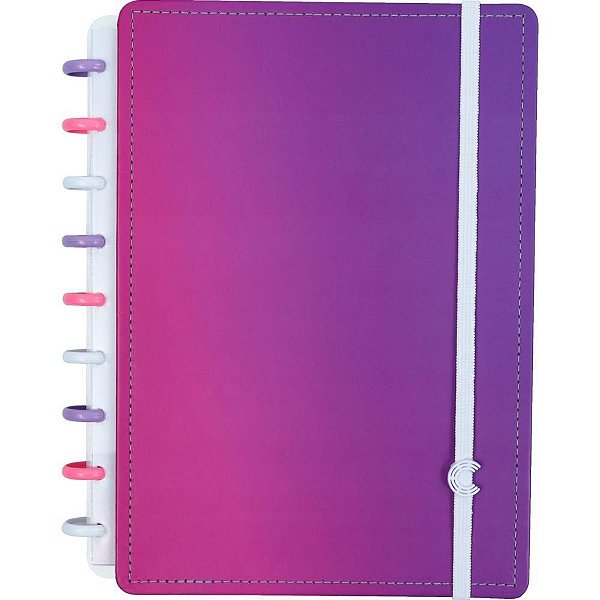 Caderno Inteligente Médio Yasmin Galvão Ultravioleta - 80 Folhas