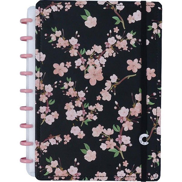 Caderno Inteligente Médio BY Gocase Rose BLACK 80 Folhas