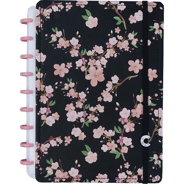 Caderno Inteligente Médio BY Gocase Rose BLACK 80 Folhas