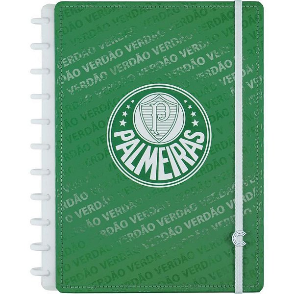 Caderno Inteligente Grande Verdão 80 Folhas - Palmeiras