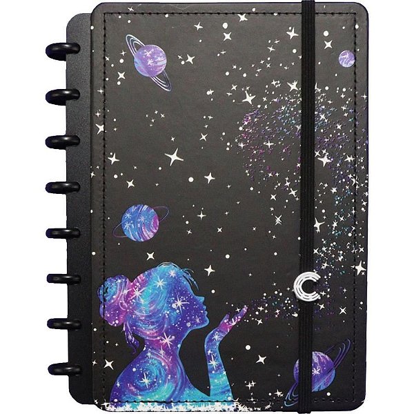 Caderno Inteligente Grande Poeira das Estrelas 80 Folhas
