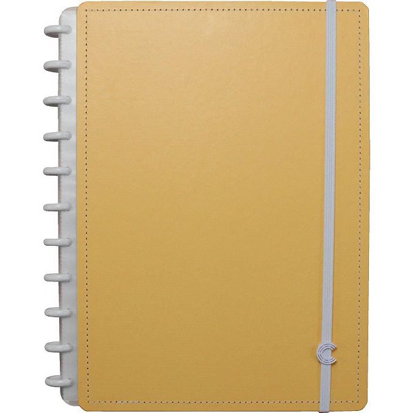 Caderno Inteligente Grande Laranja Pastel 80 Folhas