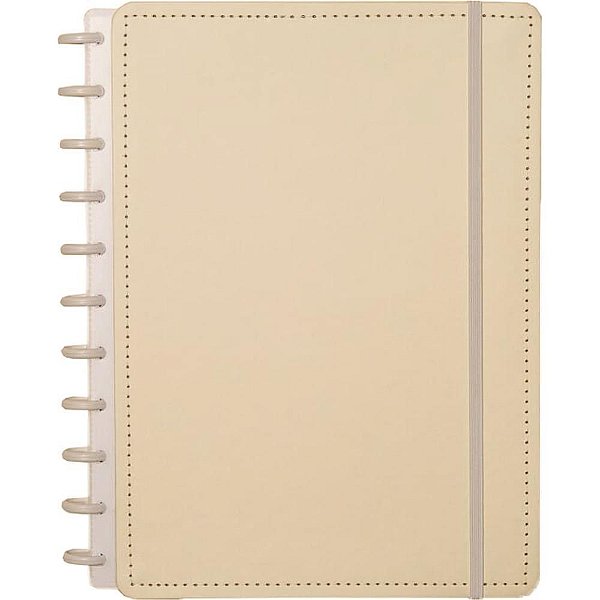 Caderno Inteligente Grande Amarelo Pastel 80 Folhas