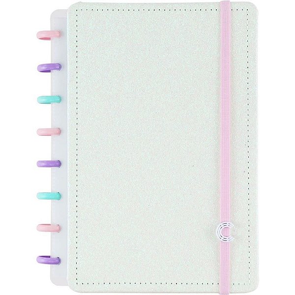 Caderno Inteligente A5 LET´S Glíter Colorful 80 Folhas