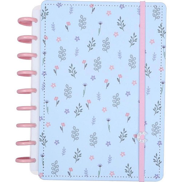 Caderno Inteligente Planner Médio Blue Garden