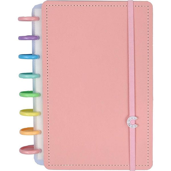 Caderno Inteligente Agenda A5 Rainbow Rose Permanente