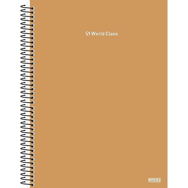 Caderno Espiral 1/4 Capa Dura WORLD CLASS 80F PCT com 10