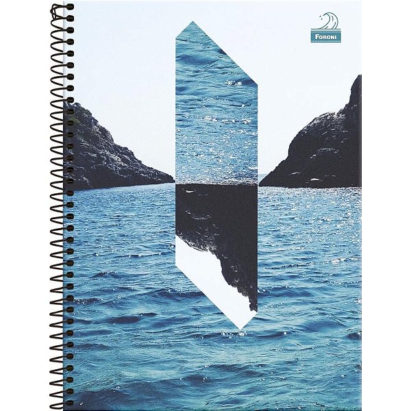 Caderno Espiral 1/4 Capa Dura Quatro Elementos 80 Folhas - Pacote com 05 Unidades