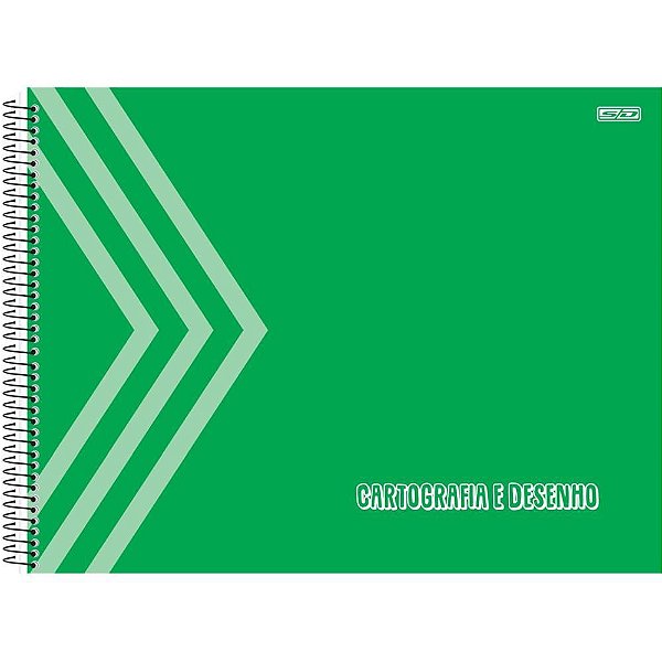 Caderno Desenho UNIV Capa Dura Verde 60F PCT com 05