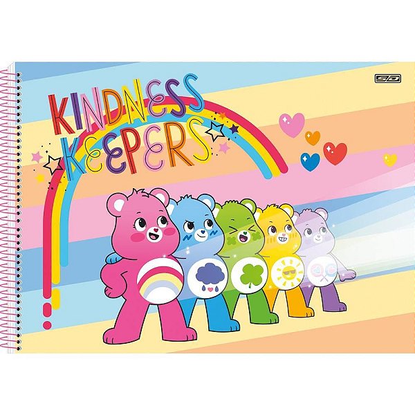 Caderno Desenho UNIV Capa Dura Ursinhos Carinhosos 60F com ADE PCT com 05