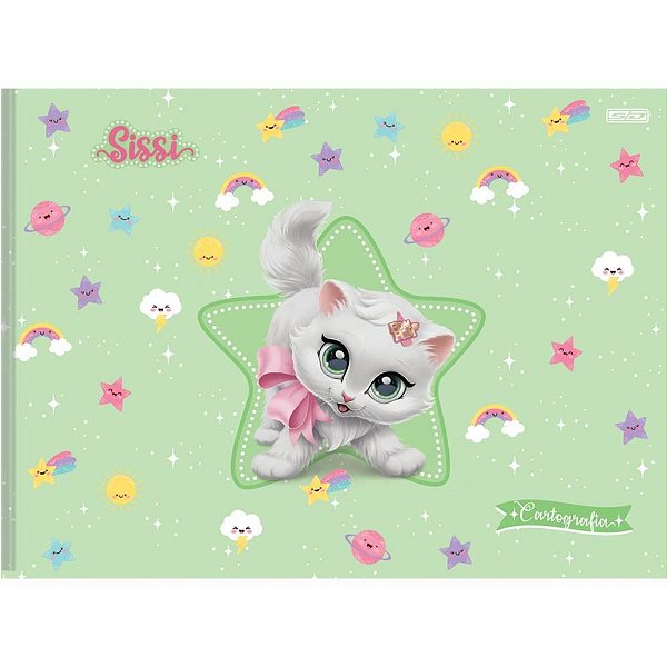 Caderno Desenho UNIV Capa Dura Sissi Costurado 48F PCT com 10
