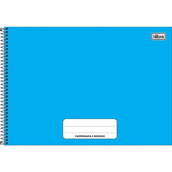 Caderno de Desenho Universitário Capa Dura Pepper 80 Folhas - AZUL, Pacote com 4