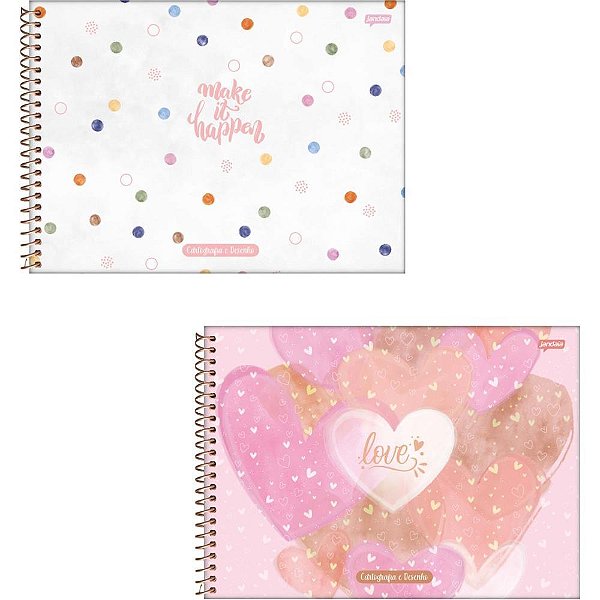 Caderno de Desenho UNIV Capa Dura LA Creme 80 Folhas PCT com 0