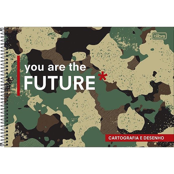 Caderno de Desenho Universitário Capa Dura Hide 80 Folhas Pacote com 04