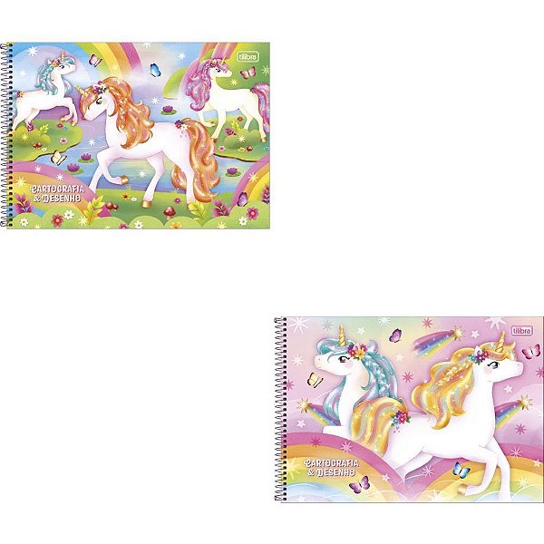 Caderno Desenho Universitário Capa Dura BLINK 80 Folhas Pacote com 4