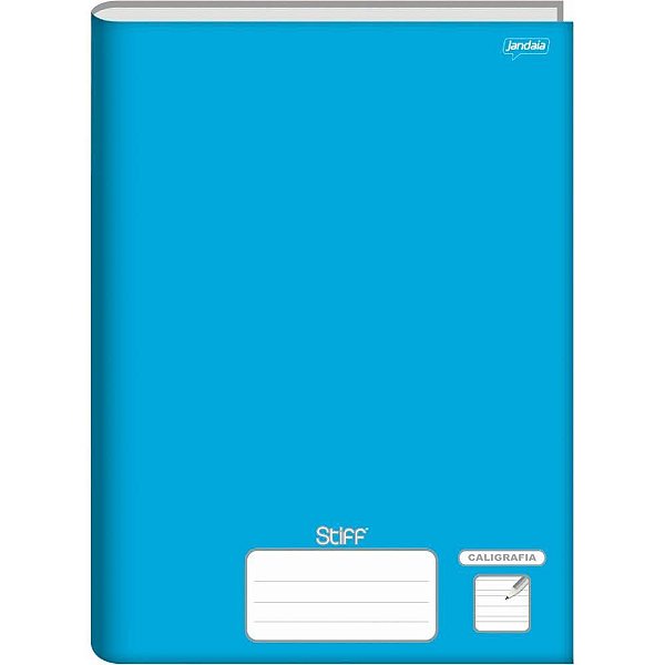 Caderno Caligrafia Capa Dura STIFF Azul 96 Folhas - Pacote com 5