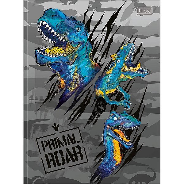Caderno Brochurão Capa Dura Raptor 80 Folhas Pacote com 05
