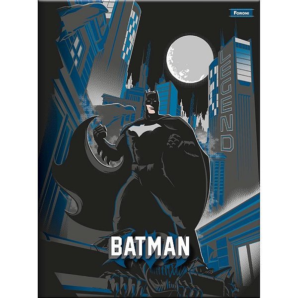 Caderno Brochurão Capa Dura Batman 80 Folhas - Pacote com 5