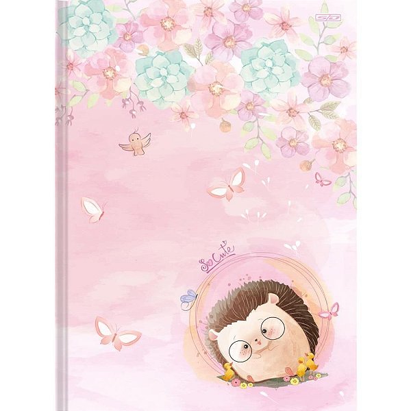 Caderno Brochura 1/4 Capa Dura SO Cute 80F PCT com 05