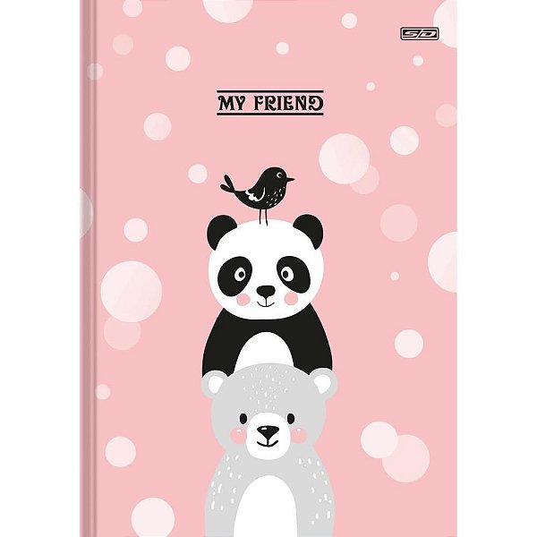 Caderno Brochura 1/4 Capa Dura MY Friend 80F PCT com 05