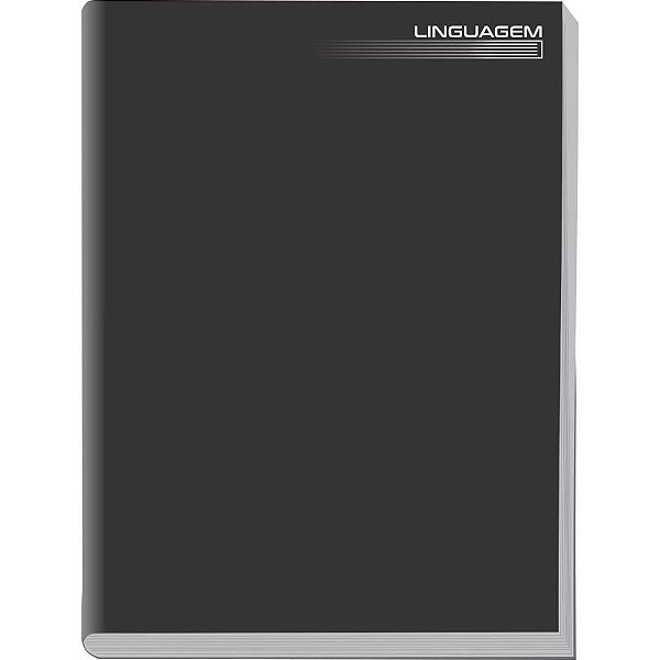 Caderno Brochura 1/4 Capa Dura Liso Preto 96 Folhas PCT com 05