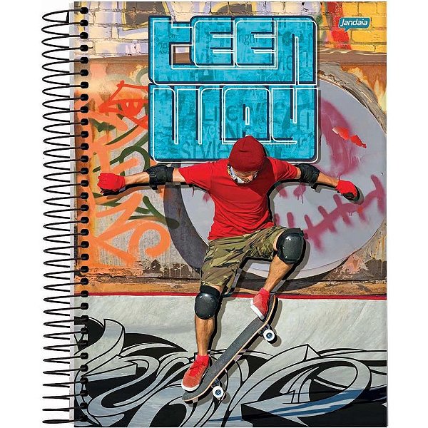 Caderno 12X1 Capa Dura Teen WAY 240FLS PCT com 04