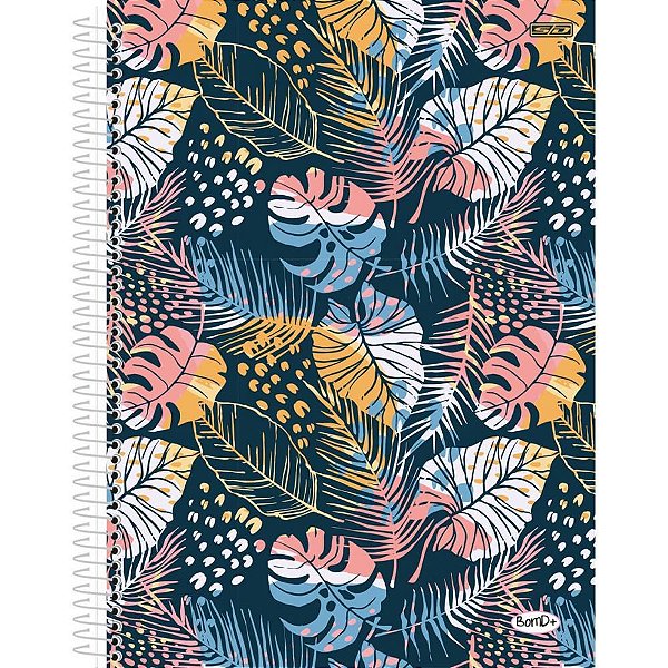 Caderno 12X1 Capa Dura BOM D+ Feminino 192F PCT com 04