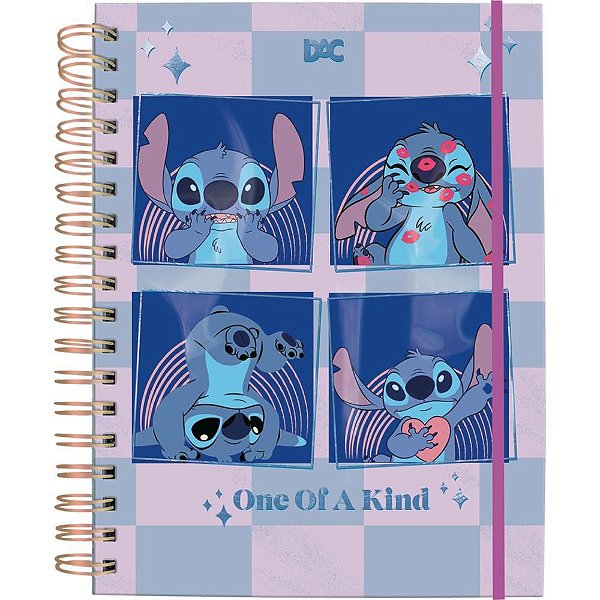 Caderno 10X1 Capa Dura Colegial STITCH SMART 80F com Elástico