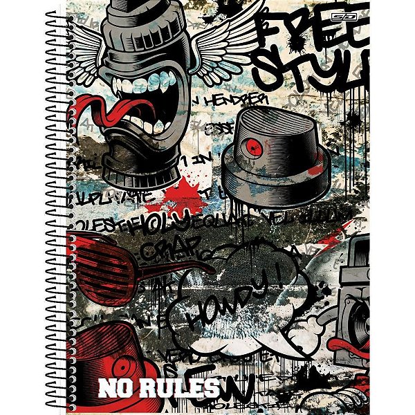 Caderno 10X1 Capa Dura NO Rules 160F PCT com 04