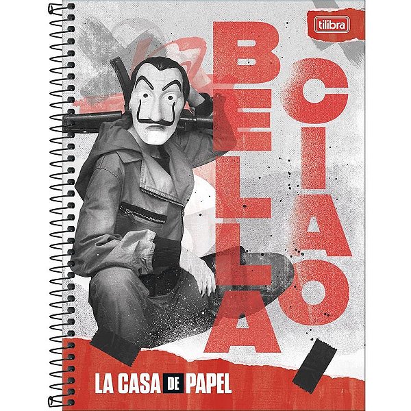 Caderno 10X1 Capa Dura LA Casa de Papel 160FLS PCT com 04