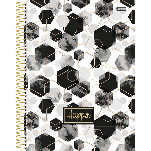 Caderno 10X1 Capa Dura Happen 160F PCT com 04