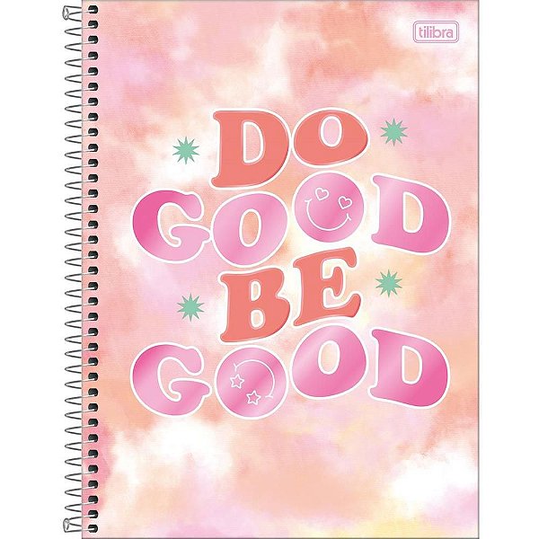 Caderno 10X1 Capa Dura Good Vibes 160FLS PCT com 04