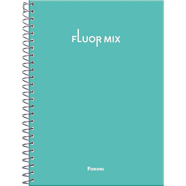 Caderno 10X1 Capa Dura Fluor MIX PP 160FLS PCT com 04