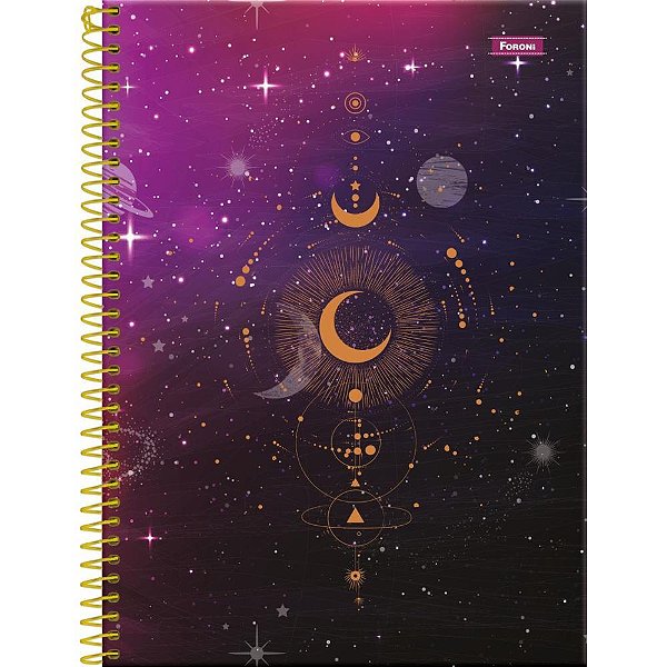 Caderno 10X1 Capa Dura Cosmos 160 Folhas - Pacote com 04