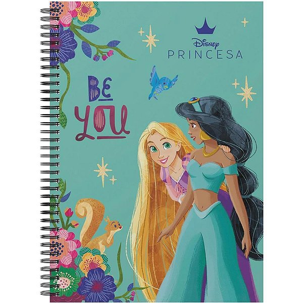 Caderno 01X1 Capa Dura Colegial Princesas 80F ESP 24,5X18,5CM