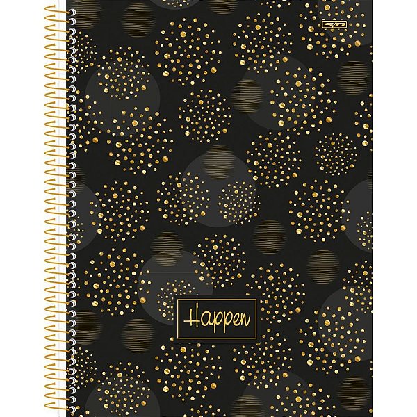 Caderno 01X1 Capa Dura Colegial Happen 80F PCT com 04