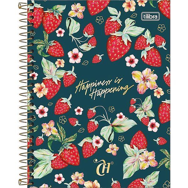 Caderno 01X1 Capa Dura Colegial Capricho 80FLS PCT com 04