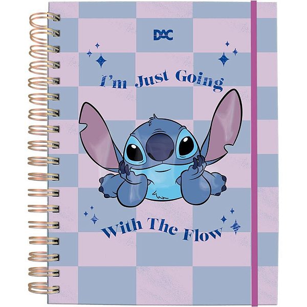 Caderno 01X1 Capa Dura STITCH SMART Mini 80FCOM Elasti
