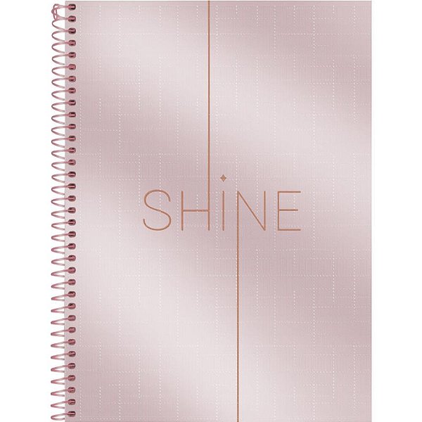 Caderno 1X1 Capa Dura Shine 80 Folhas Pacote com 4