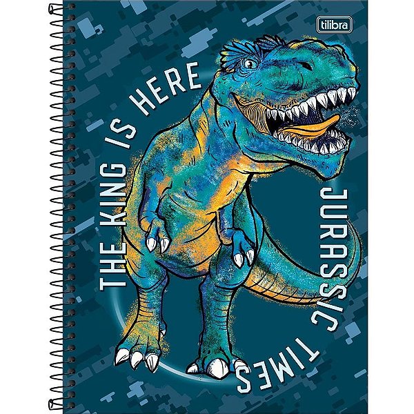Caderno Espiral Capa Dura Raptor 80 Folhas 1 Matéria - Pacote com 4