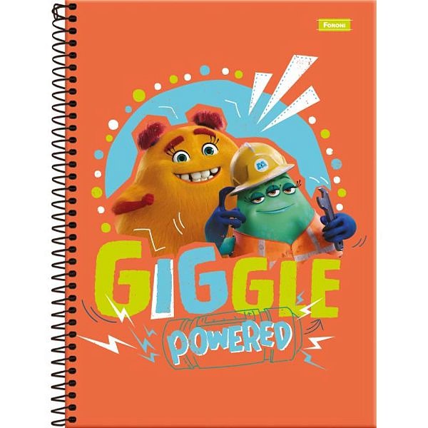 Caderno 01X1 Capa Dura Monstros NO Trabalho 80FLS PCT com 04