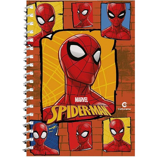 Caderno 01X1 Capa Dura Homem ARANHA 80FLS