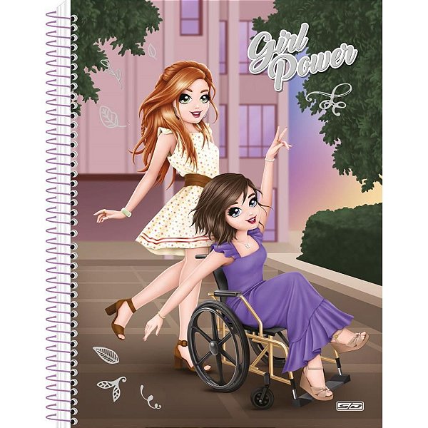 Caderno 01X1 Capa Dura GIRL Power 80F PCT com 04