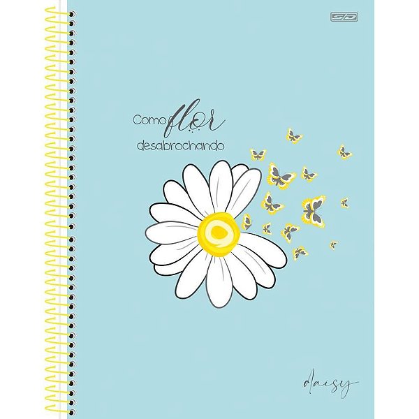 Caderno 01X1 Capa Dura Daisy 80F PCT com 04